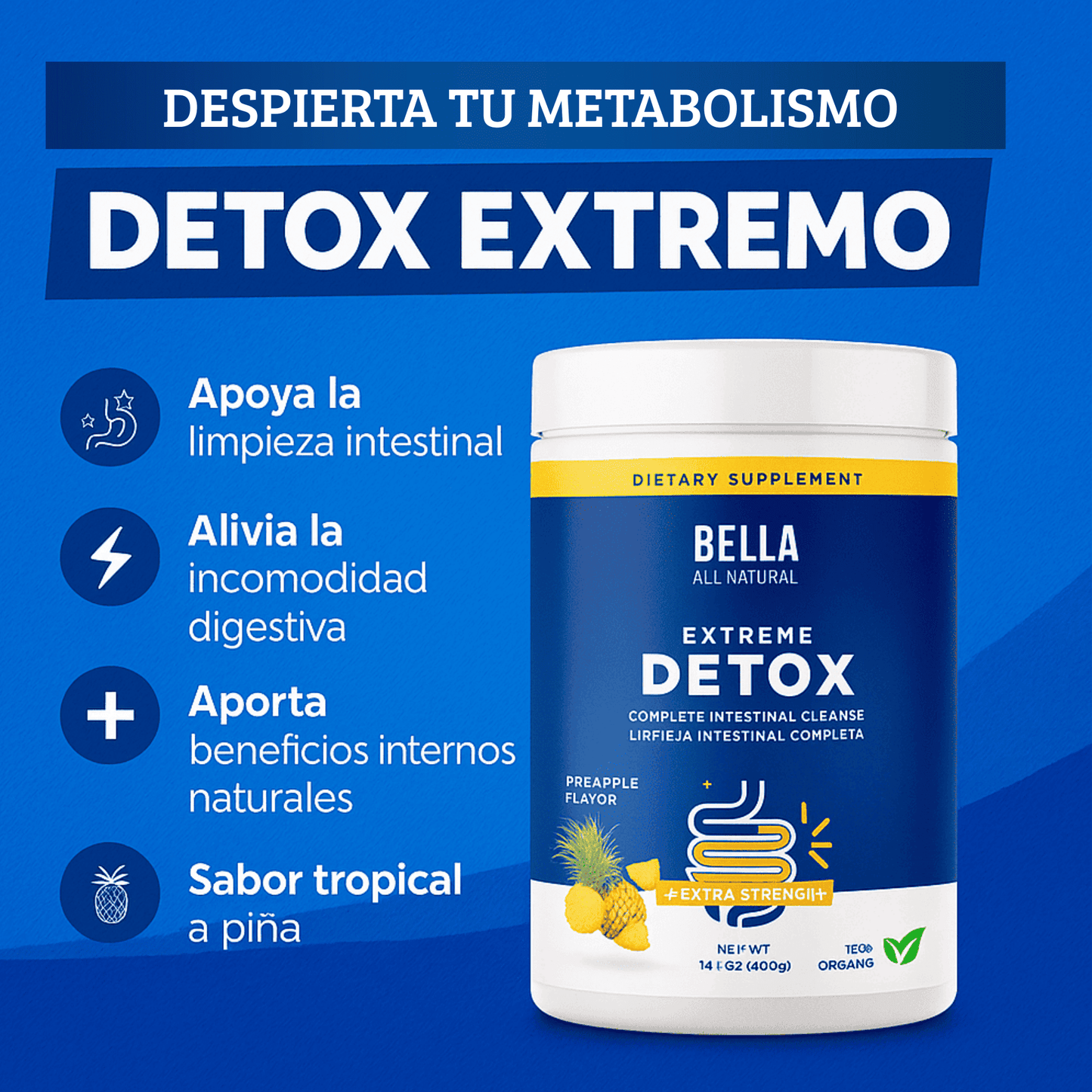 BELLA ALL NATURAL EXTREME DETOX POWDER
